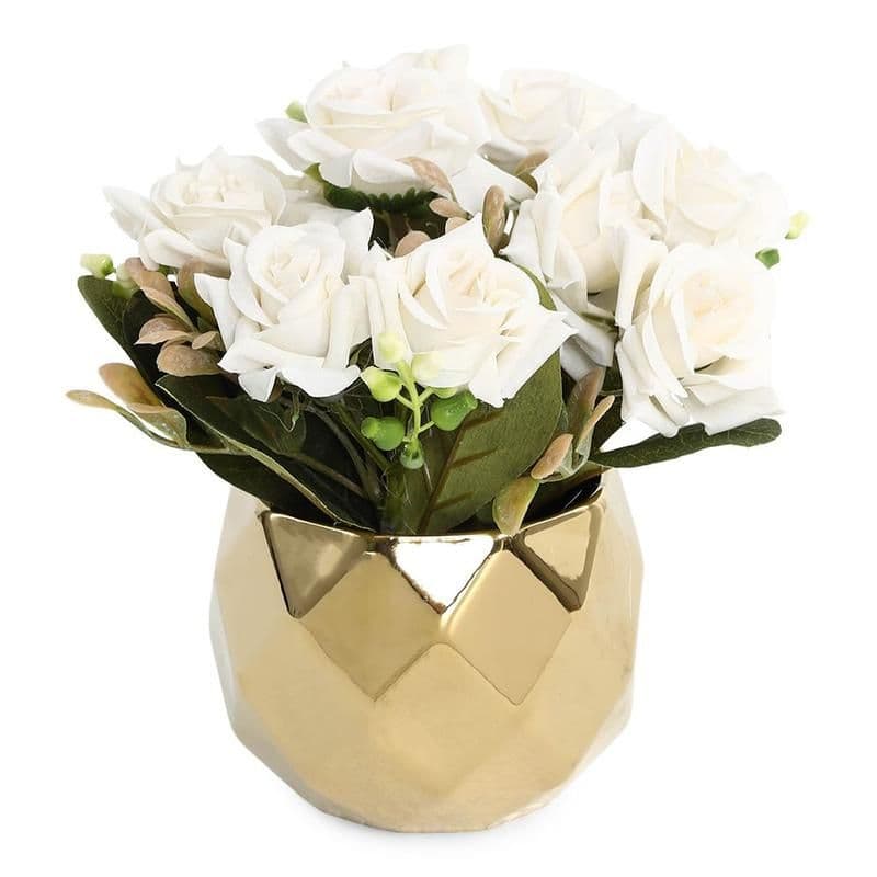 Edel Flwr Arrngmnt White 20Cm