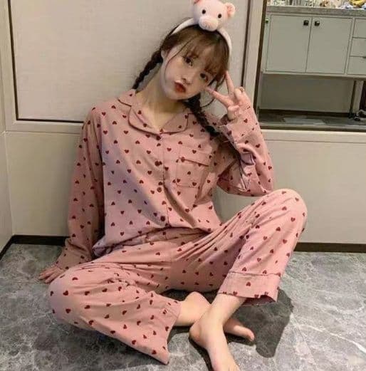 Large Size Sexy Nightwear Women Sleepwear Autumn And Winter Cardigan Home Wear 2536
