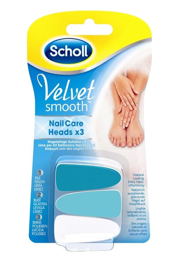 Scholl Velvet Smooth Nail care Heads X3 