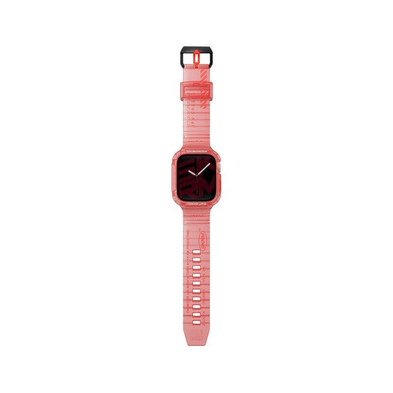 Skinarma 2-In-1 Apple Watch Strap + Case Saido 45/44 Mm Red