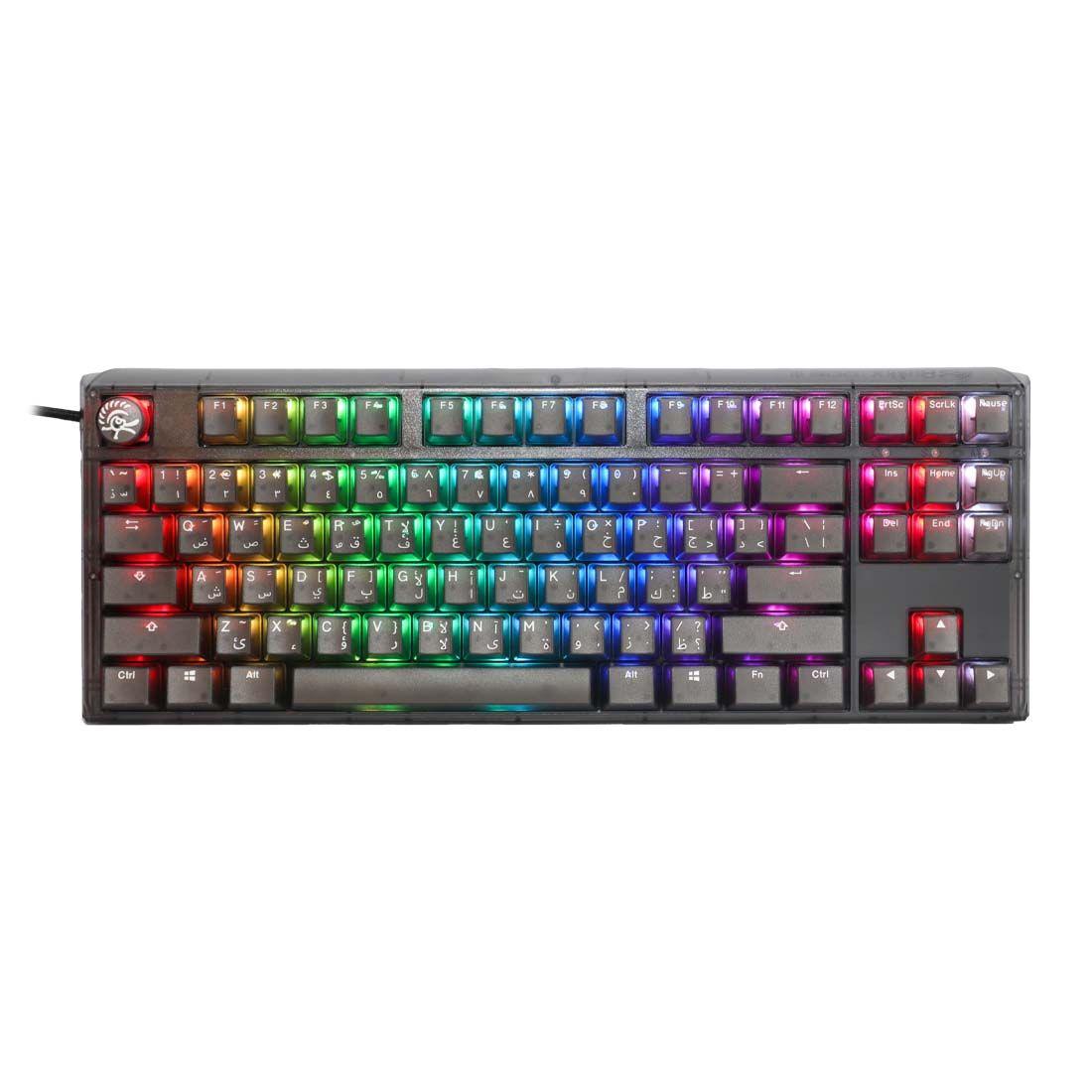 Ducky One 3 Aura Black Tkl Wired Mechanical Gaming Keyboard - Blue Switch - Myst Black - لوحة مفاتي