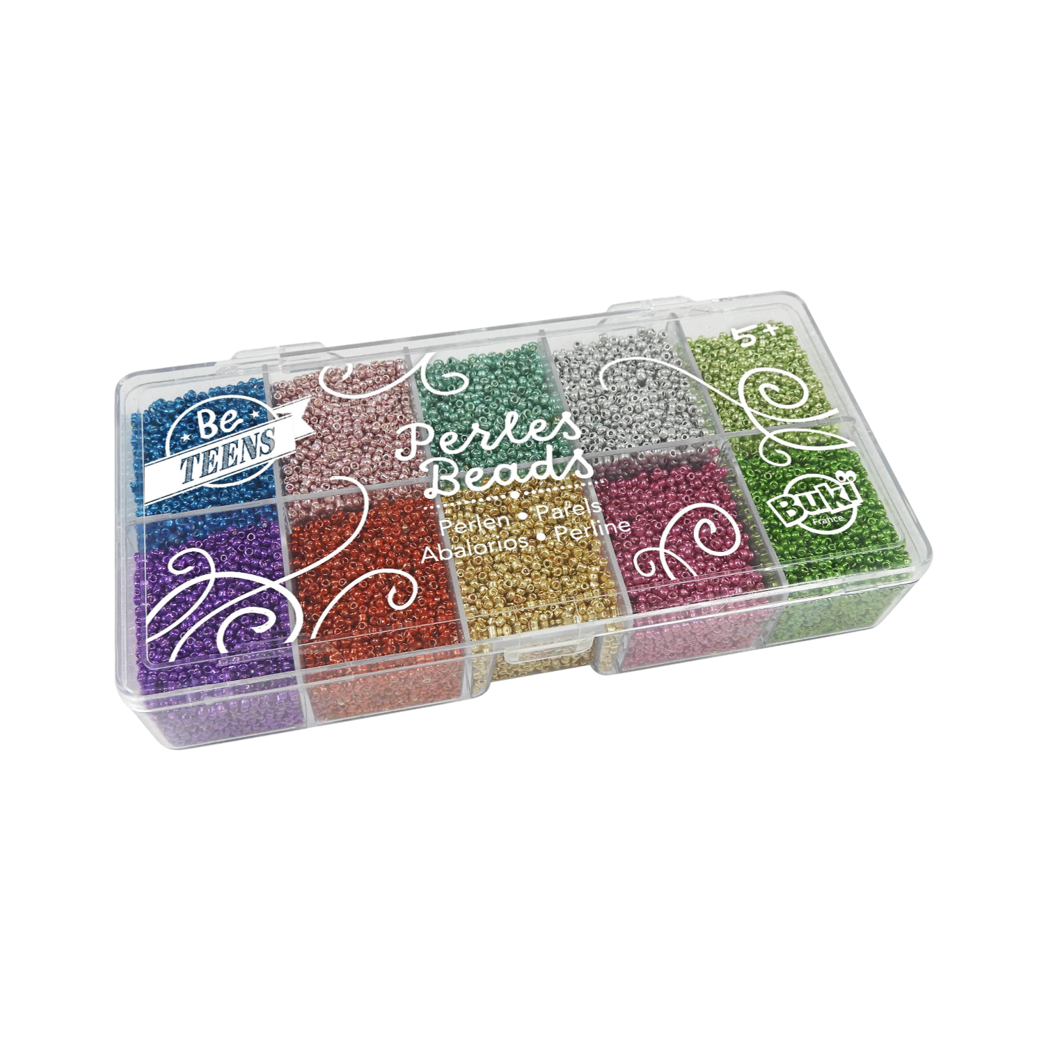 Buki Box Of Metallic Beads