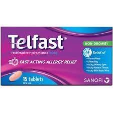 Telfast 180Mg 15 Tablets