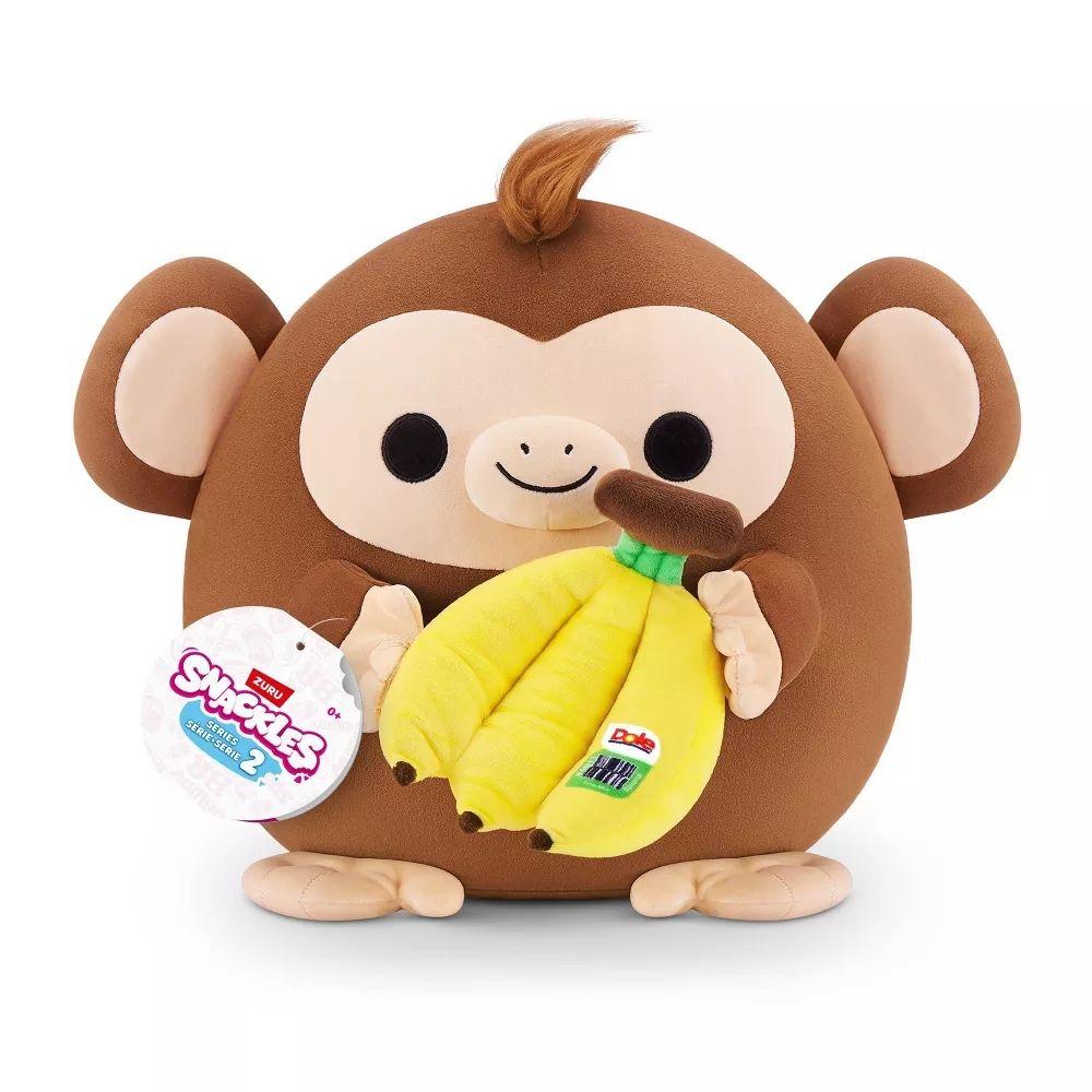 Zuru Snackles Series 2 Riko The Monkey With Dole Banana Plush (20.32 Cm)