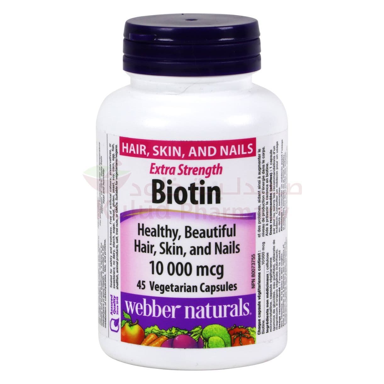 Webber Naturals Biotin Capsule 10000 Mcg 45 PC