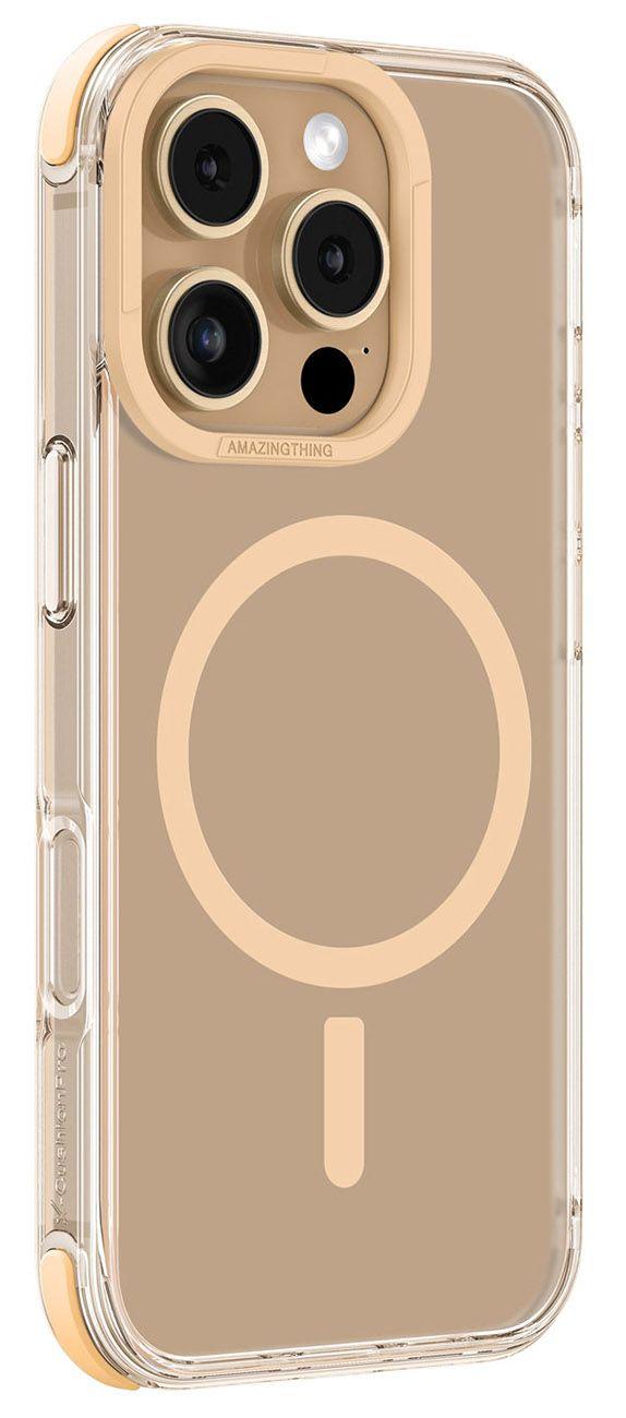 Amazingthing Omni Case For Iphone 16 Pro / Support Magsafe / Drop Resistant / Rose Gold