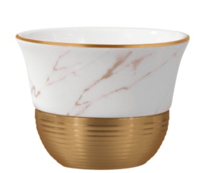 Royalford Rf9638 80Ml Porcelain Cawa Cup - White And Gold