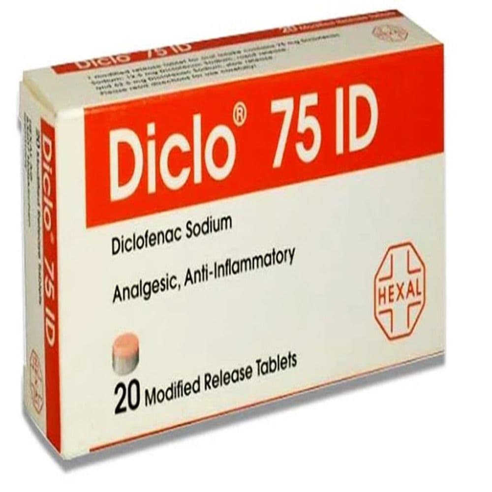 Diclo 75ID Tablets 20's