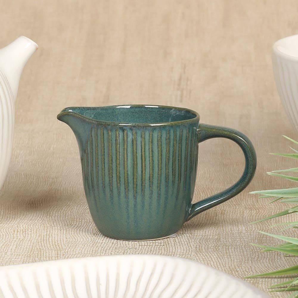 Gallery Porcelain Creamer, Green – 230 ml