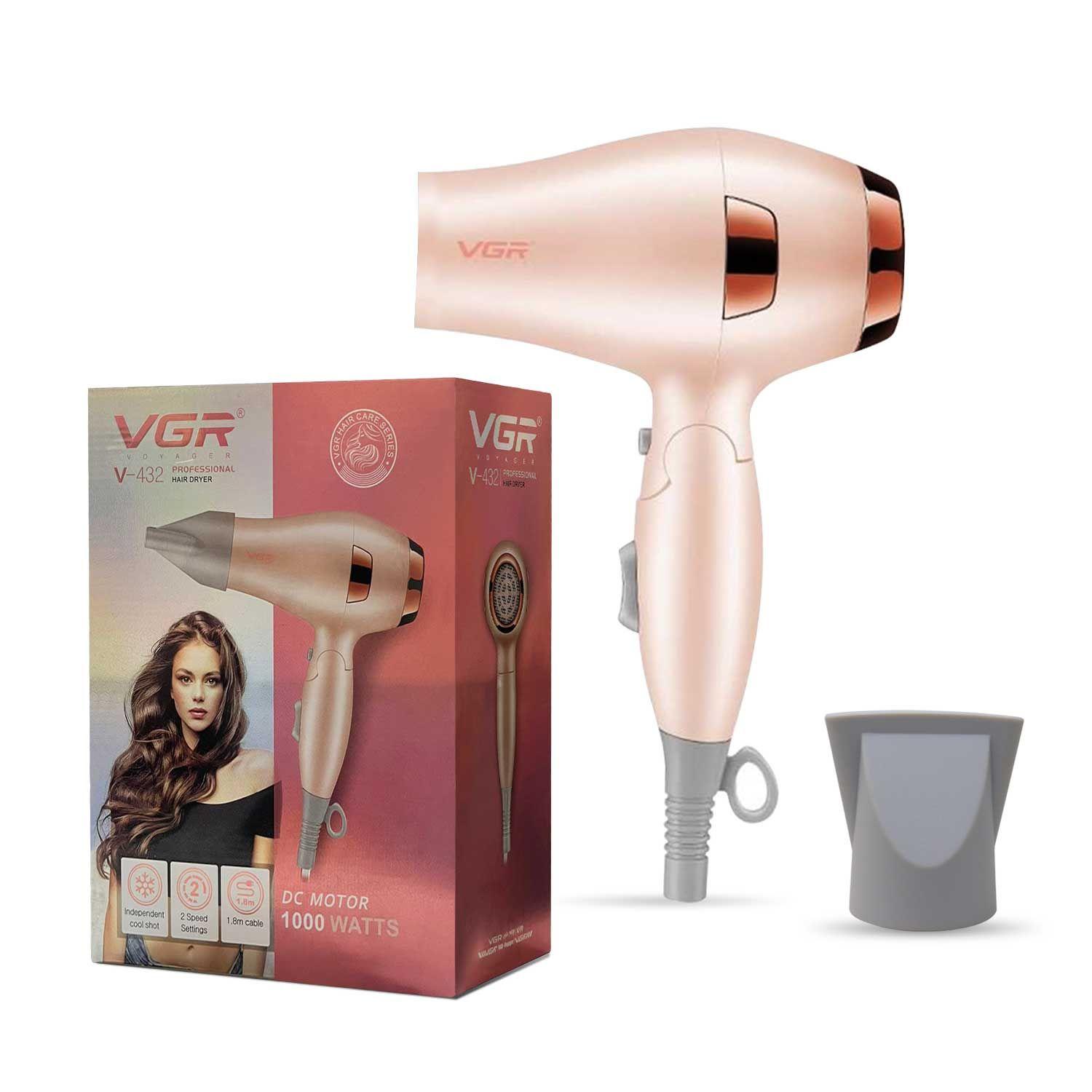 Vgr V-432 Professional Hair Dryer X 1000 Watts Dc Motor 2 Speed Settings