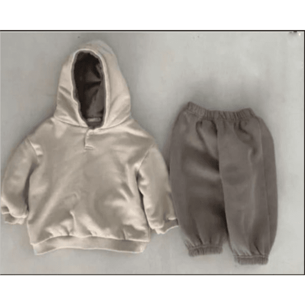Hoodie With Pants ( 19 Months . Gray)
