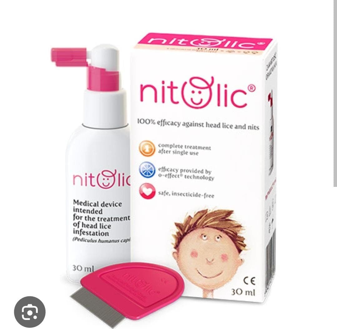 Nitolic Lice spray @With Removal Comb 50Ml