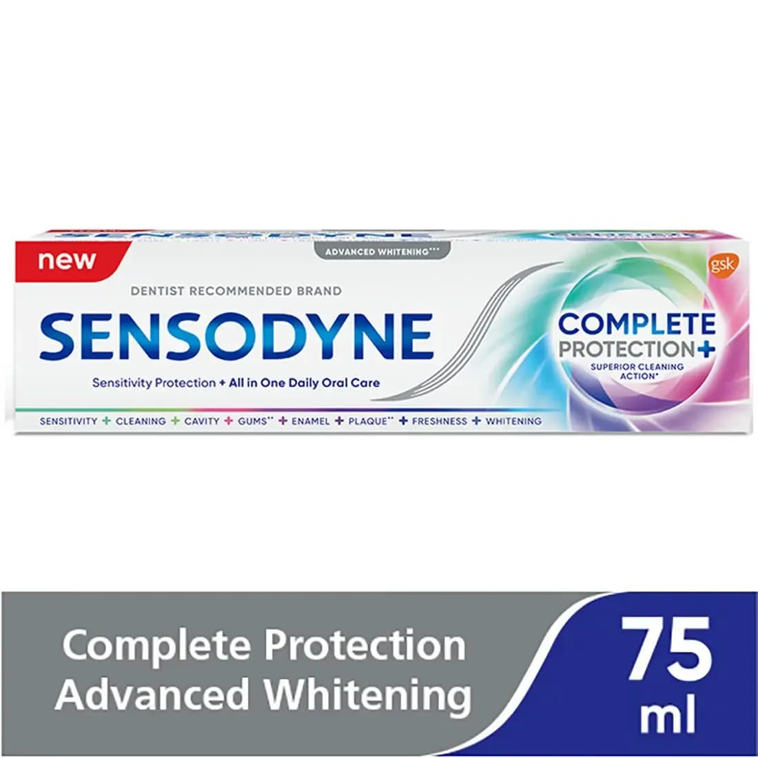 Sensodyne Complete Protection+ Whitening Toothpaste 75ML