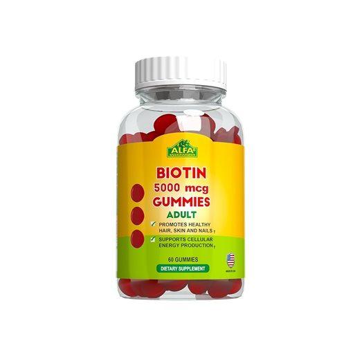 Alfa Biotin 5000 Mcg Gummies Adult 60 S  