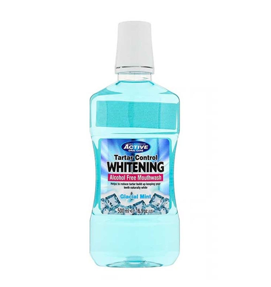 Active Tartar Control Whitening Alcohol Free Mouthwash Glacial Mint 500Ml No.12776