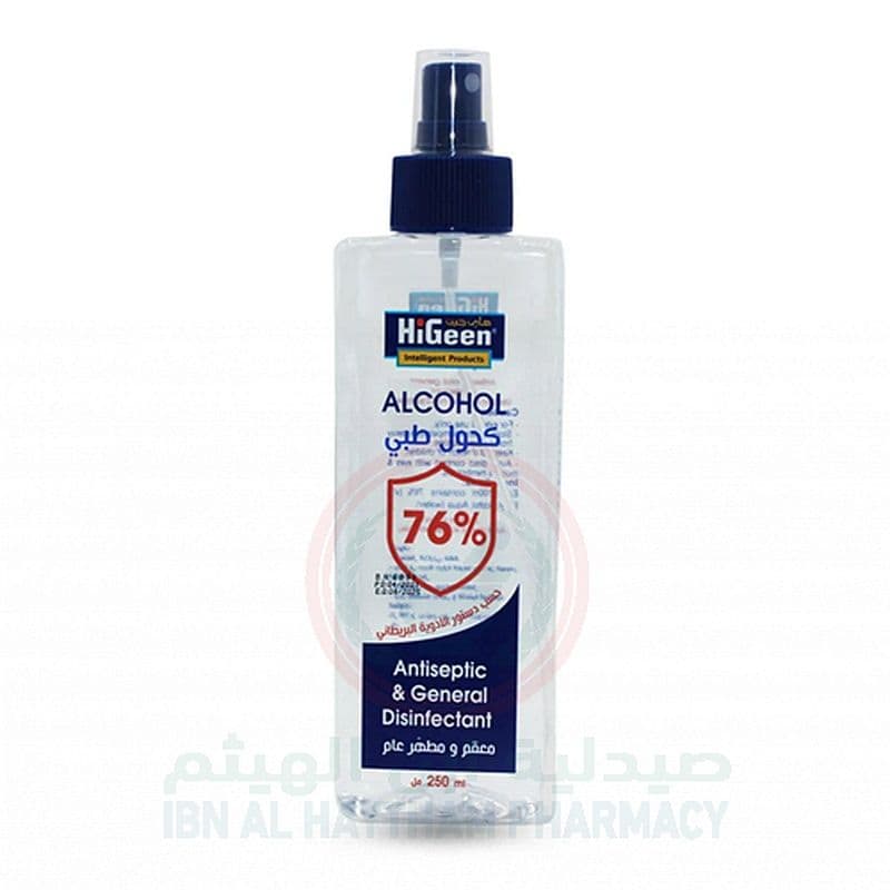 Higeen Antiseptic Alcohol Spray 76% 250Ml