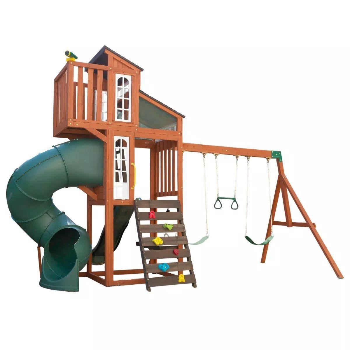 Kidkraft Austin Swing Set / Playset - ‎496cm x 325cm  x 442cm (Note: Please call Toysaloona to check the item availability)