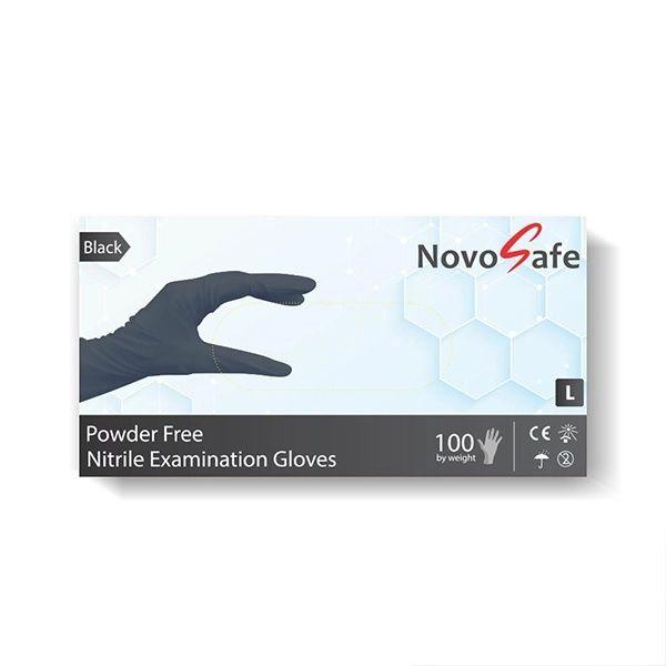 Novosafe Non Sterile Nitrile Black Glove Large