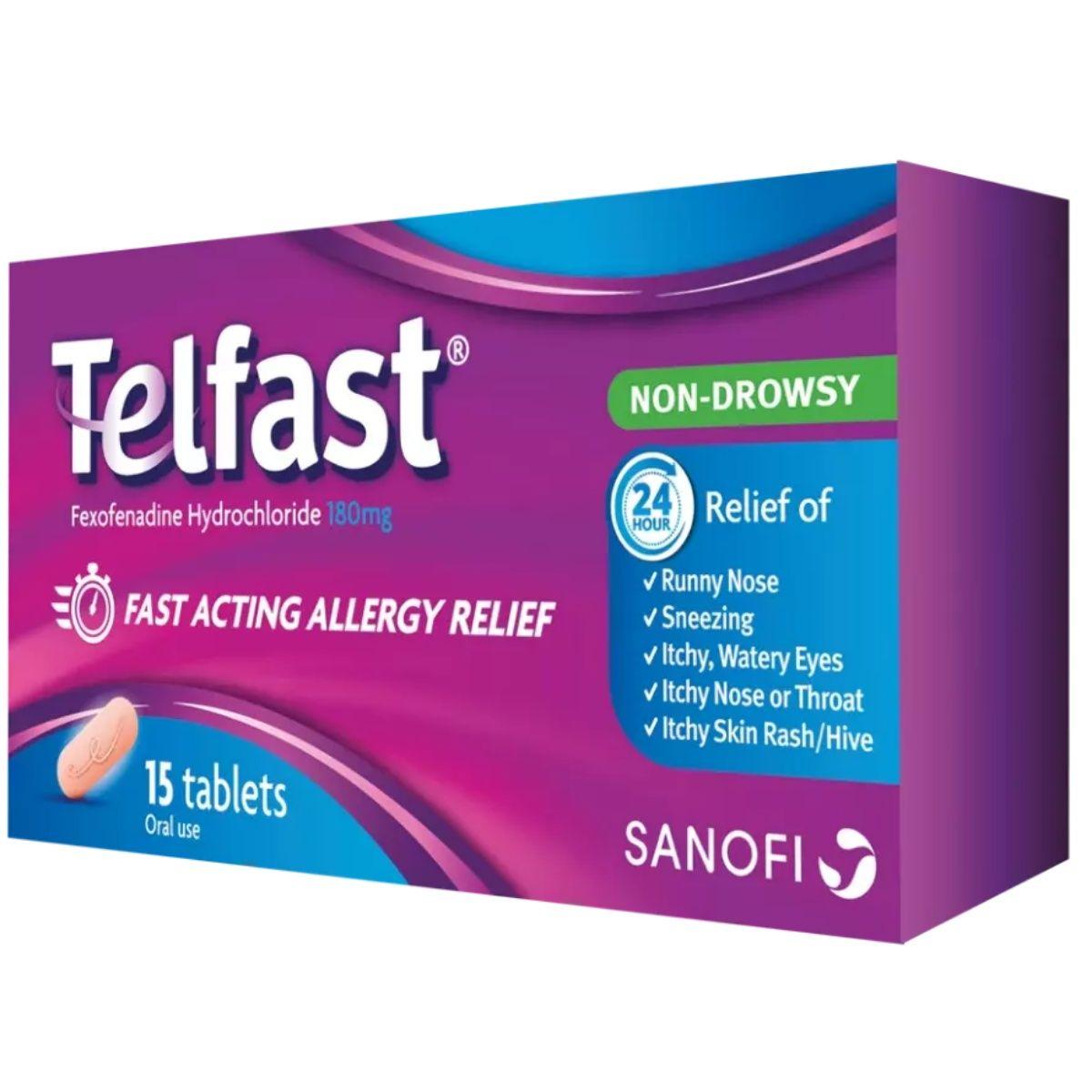 Telfast 180MG 15 Tablets