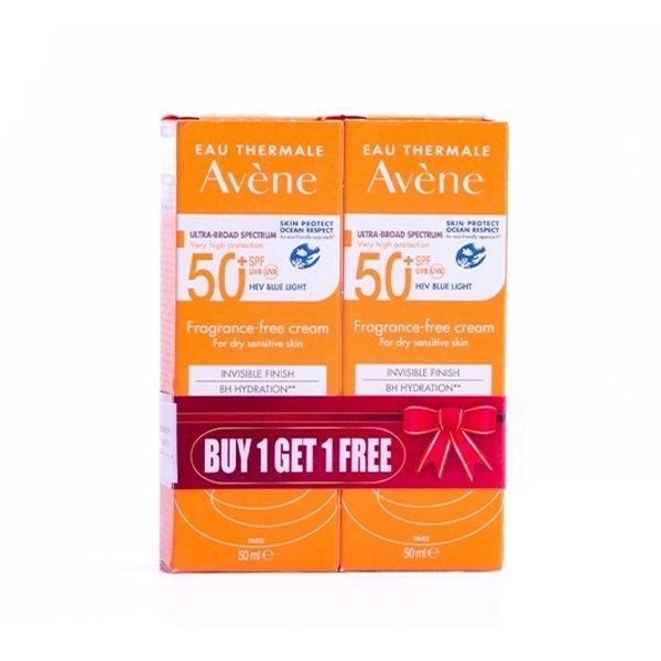 Avene Cream 50+ Anti-Oxidant Fragrance Free 50Ml Promo 1+1