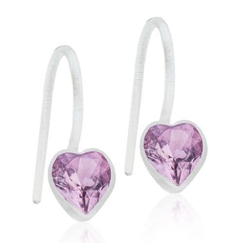 Blomdahl Medical Plastic Heart Light Amethyst 6Mm Earring D