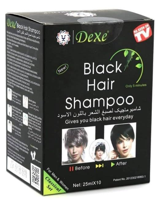 Dexe Black Hair Shampoo Classical Set For Men & Women 10X25ml