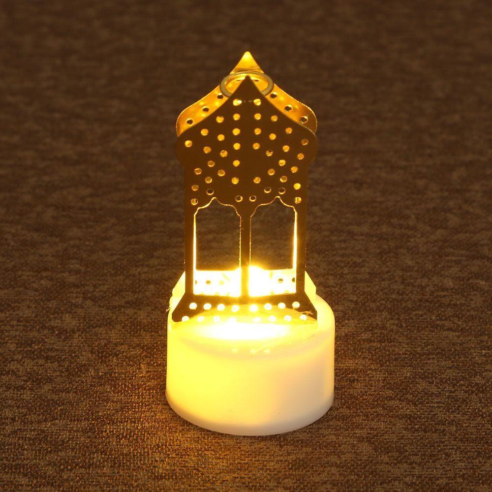 Led Candle Lamp, Gold & White