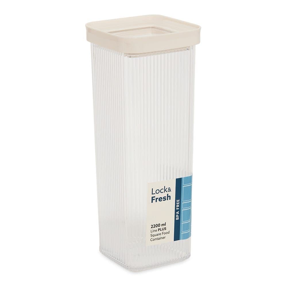 Nook Storage Box, Clear & White - 2200 Ml