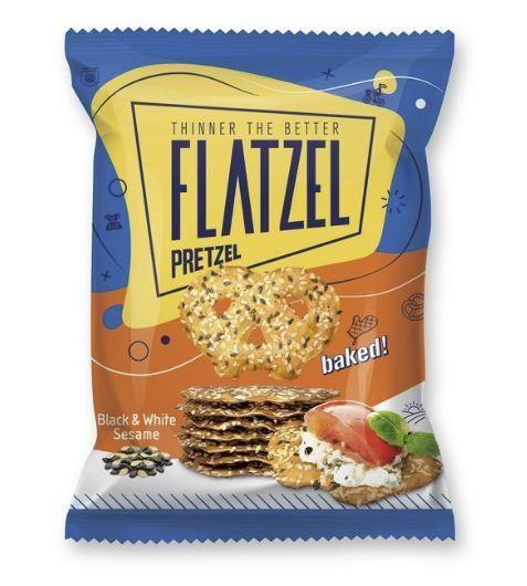 Flatzel Pretzel Crisps Black & White Sesame 85gm