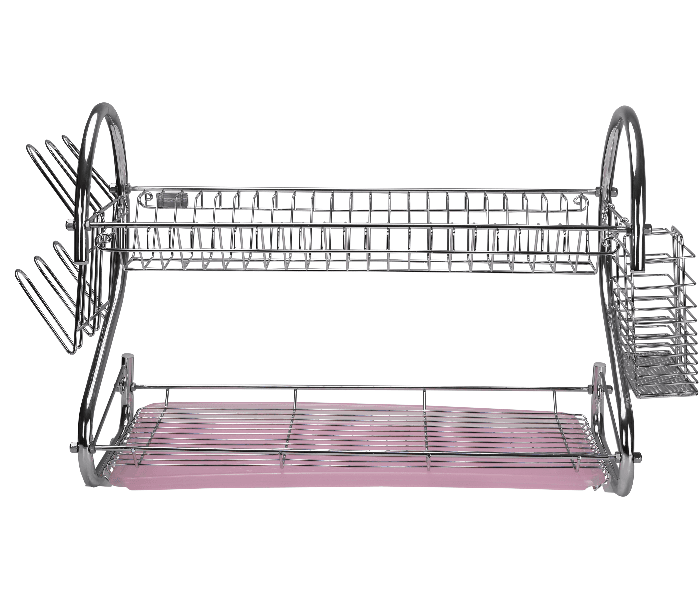 Royalford RF1151DRL 2 Tier Metal Dish Rack - Silver