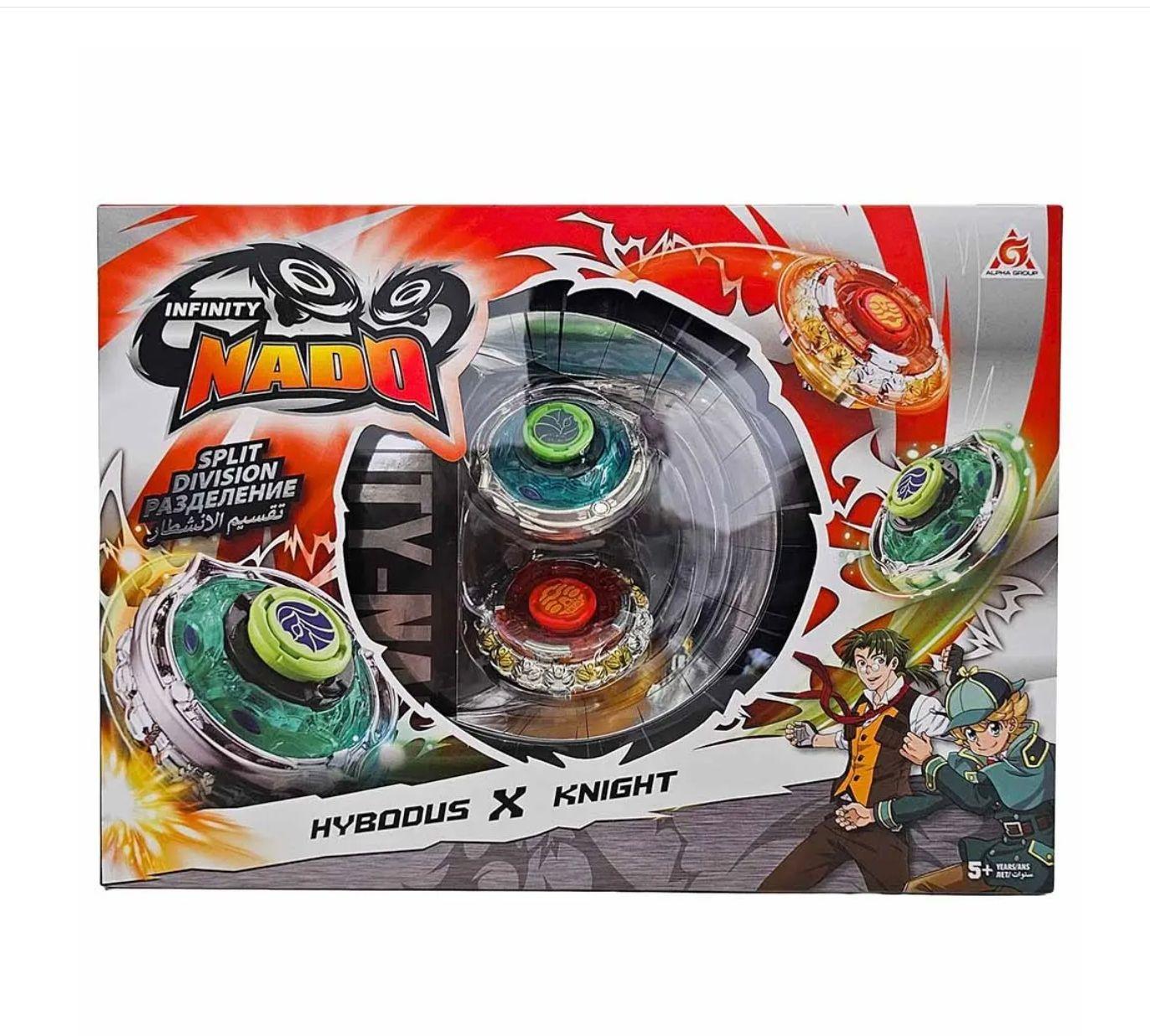 Infinity Nado Split Series Hybodus & Knight Spinning Tops Set