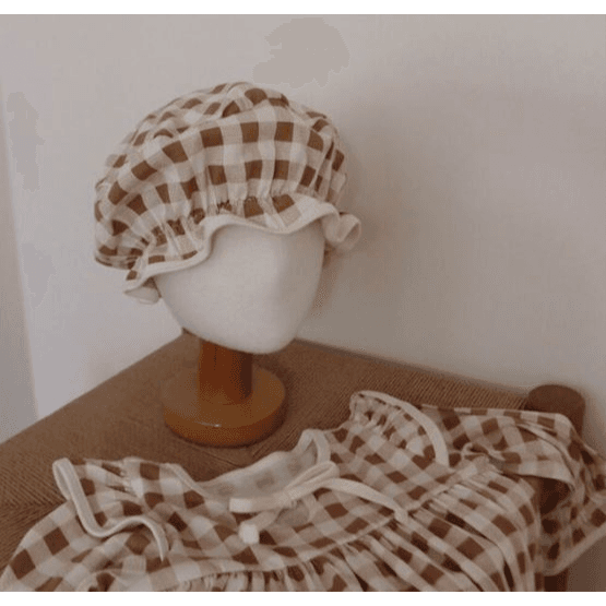 Checkered With Hat (12 M Brown)