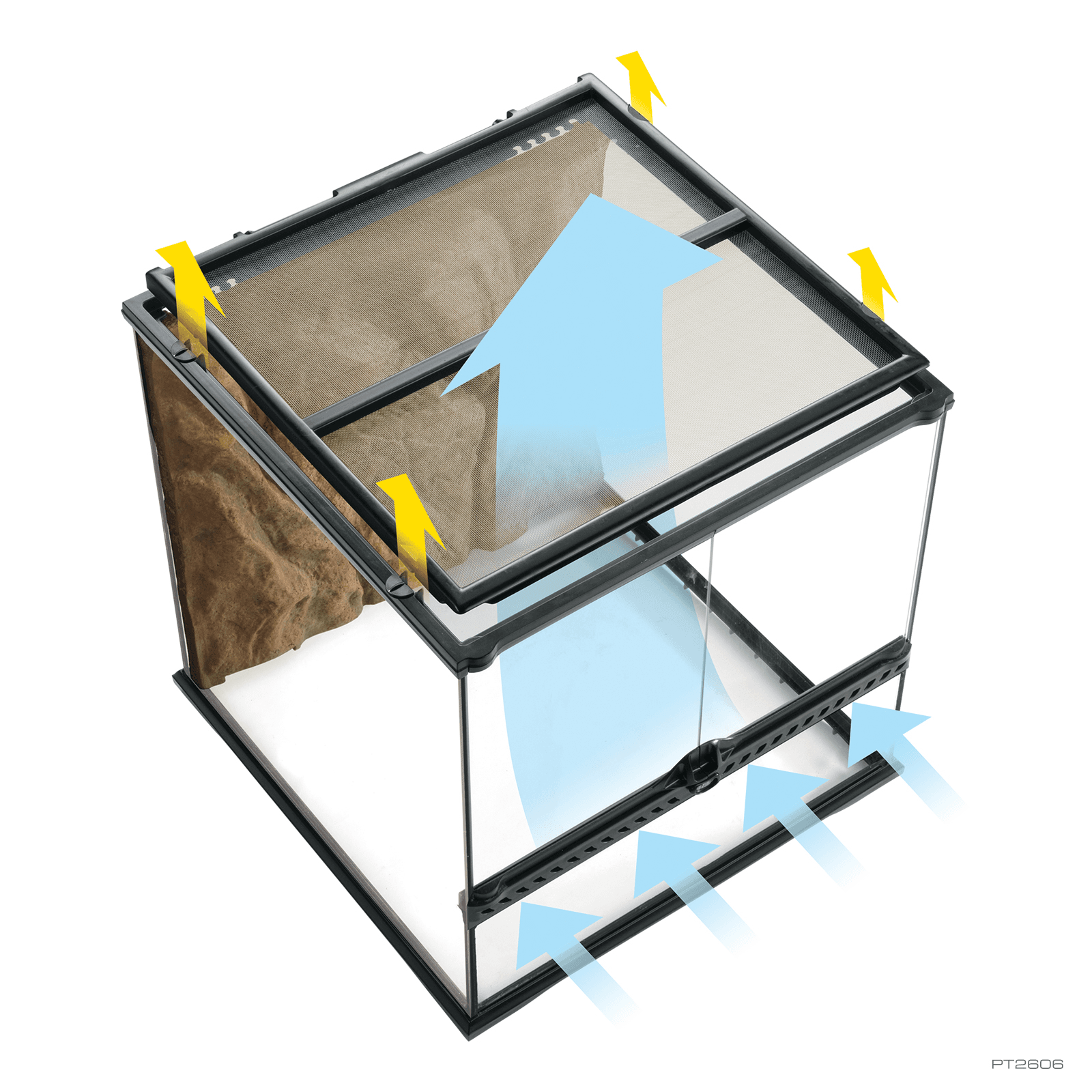 Exo Terra Natural Terrarium Small X-Tall - 45 X 45 X 90Cm