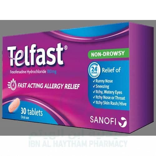 Telfast 180Mg Tablets 30'S