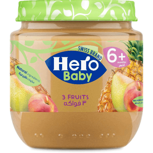 Hero Baby 3 Fruits Puree 125 Gr