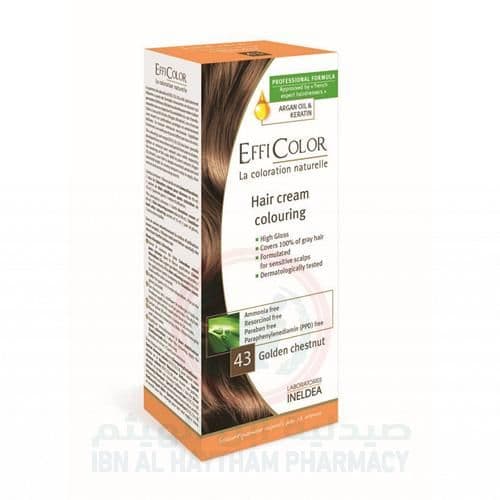 Effi Color Hair Cream Golden Chestnut No.43 100Ml