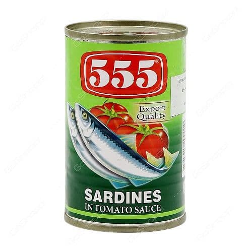 555 Sardines In Tomato Sauce (Green) 155G