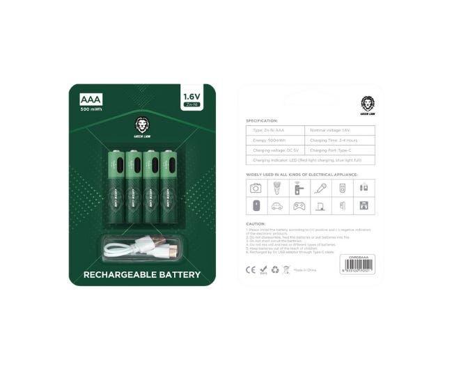 Green Lion Rechargable Battery Aaa