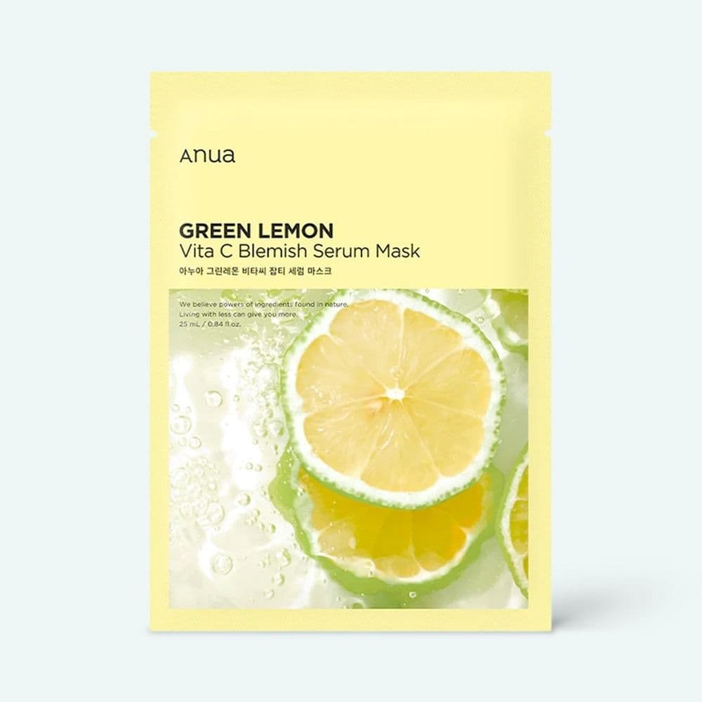 Anua Green Lemon Vita C Blemish Serum Mask 25Ml