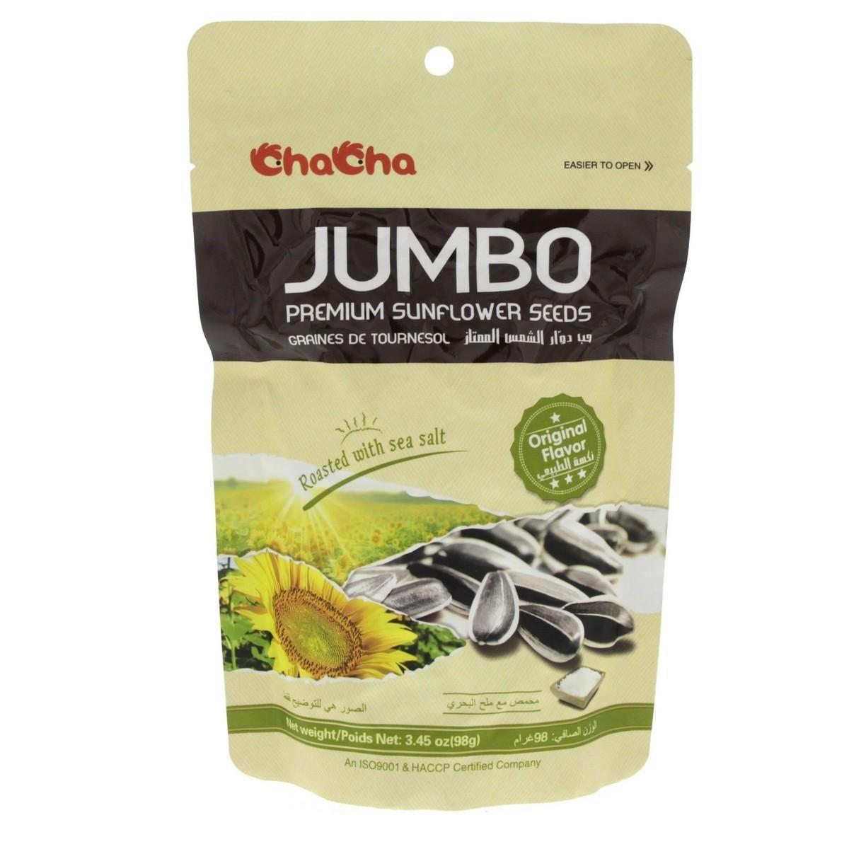 Chacha Jumbo Premium Sunflower Seeds Original 98 gm