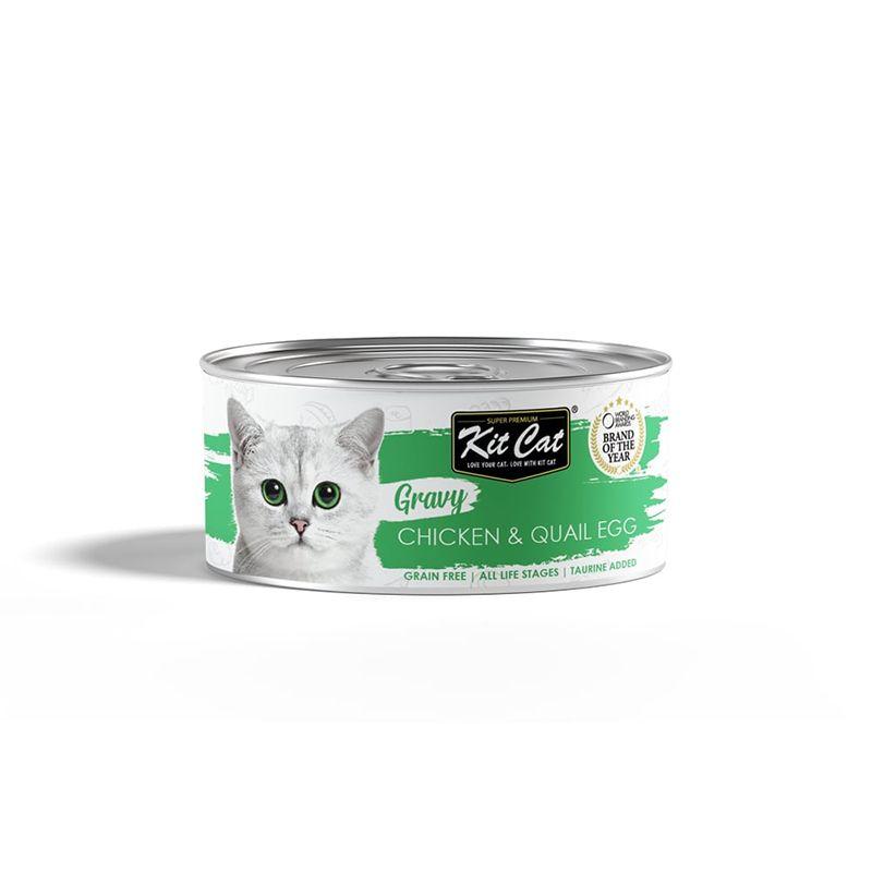 Kit Cat Gravy Series Chicken & Quail Egg 70G