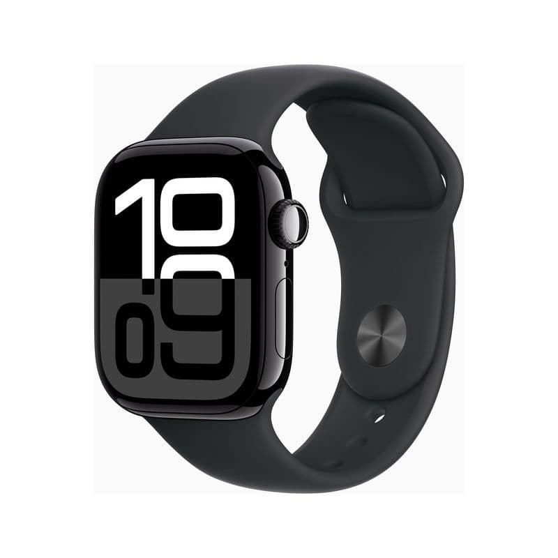 Apple Watch Series 10 Gps + Cellular 42Mm Jet Black Aluminium Case With Black Sport Band - M/L