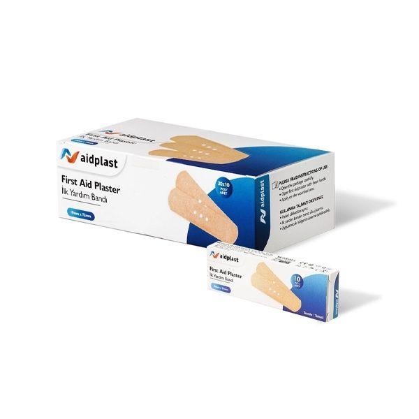 Aidplast Textile First Aid Plaster 19Mm X 72Mm 10'S