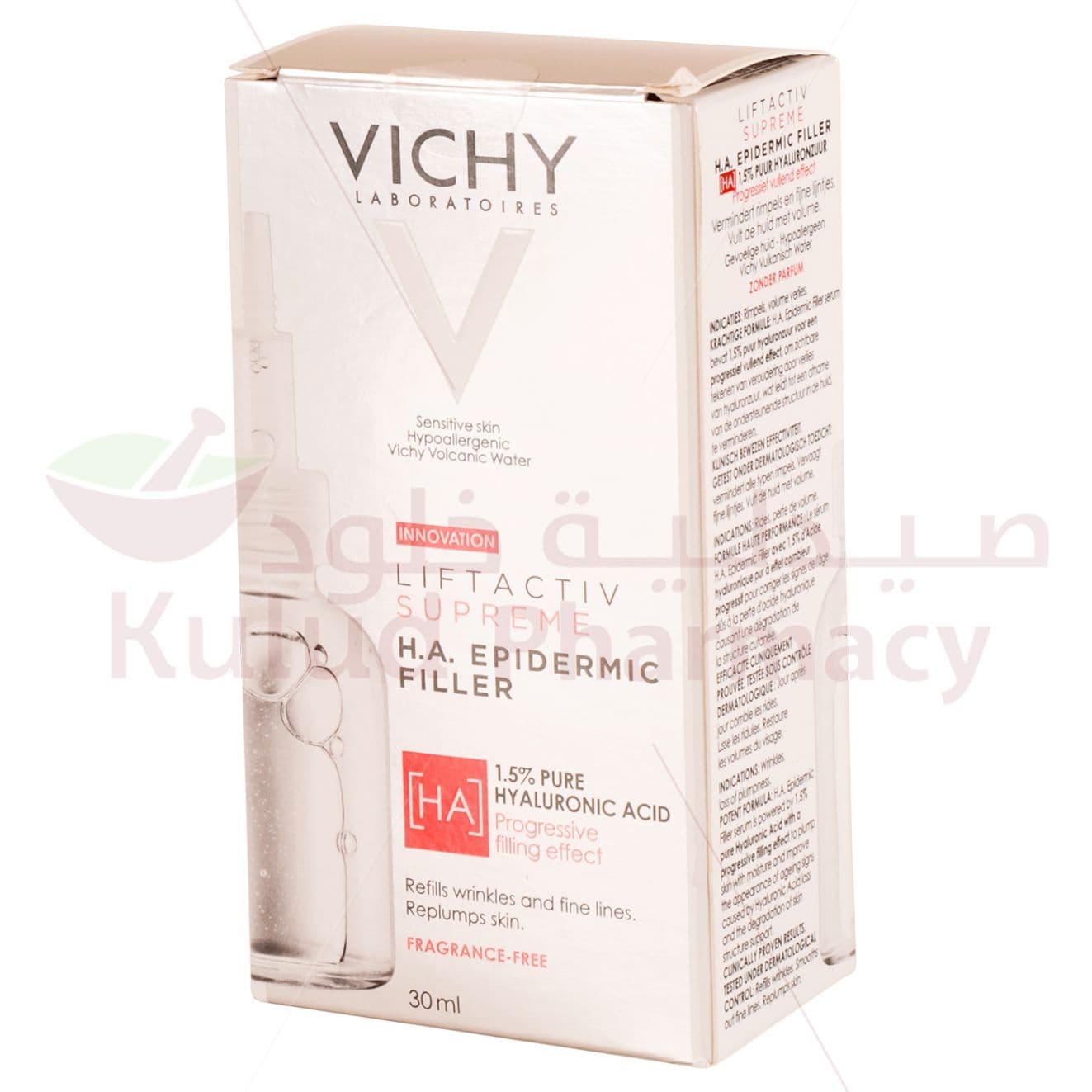 Vichy Liftactiv Supreme HA Filler Hyaluronic Acid Serum To Reduce Wrinkles, Plump, & Smooth 30ml 30 ML