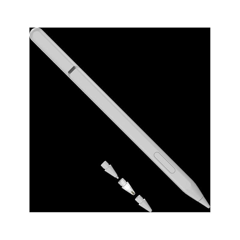 Maestro Magnetic Ipad Stylus Pencil - White, Intelligent Easy Tip Design, 3 Extra Replacable Tips &