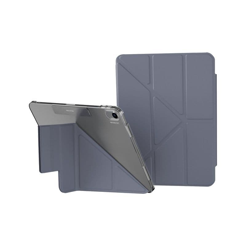 Mageasy Facet Folding Folio Case For Ipad Air 11", M2, Stain-Resistan- Alaskan Blue