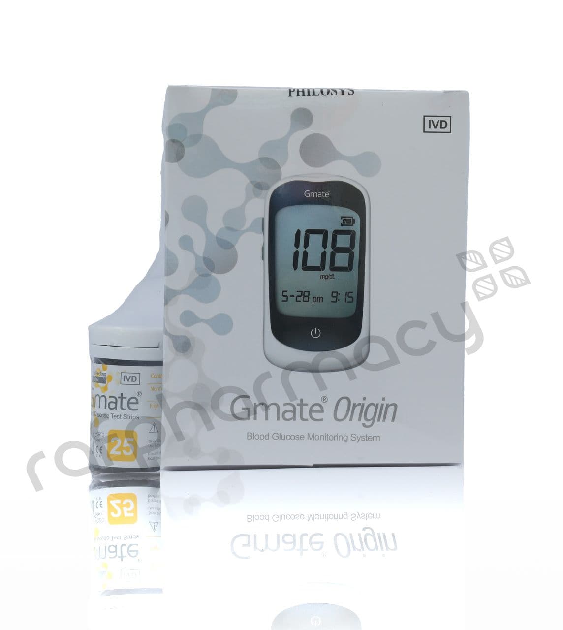 Gmate Origin B/Glucose Monitor +10Lancet+25Strips