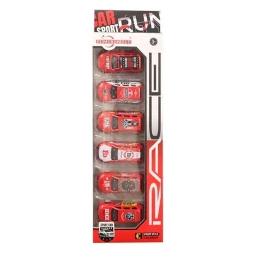 Pull Back Alloy Car - Fire Rescue (6Pcs)