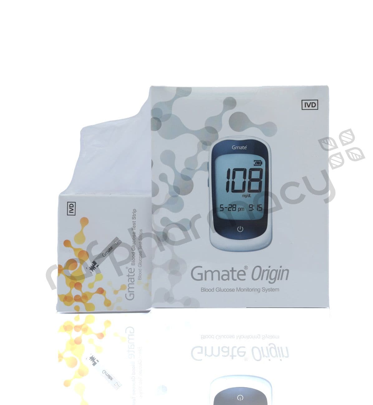 Gmate Origin B/Glucose Monitor + Gmate Test Strips 50'S