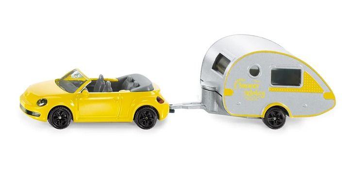 Siku Die Cast Car With Trailer Caravan